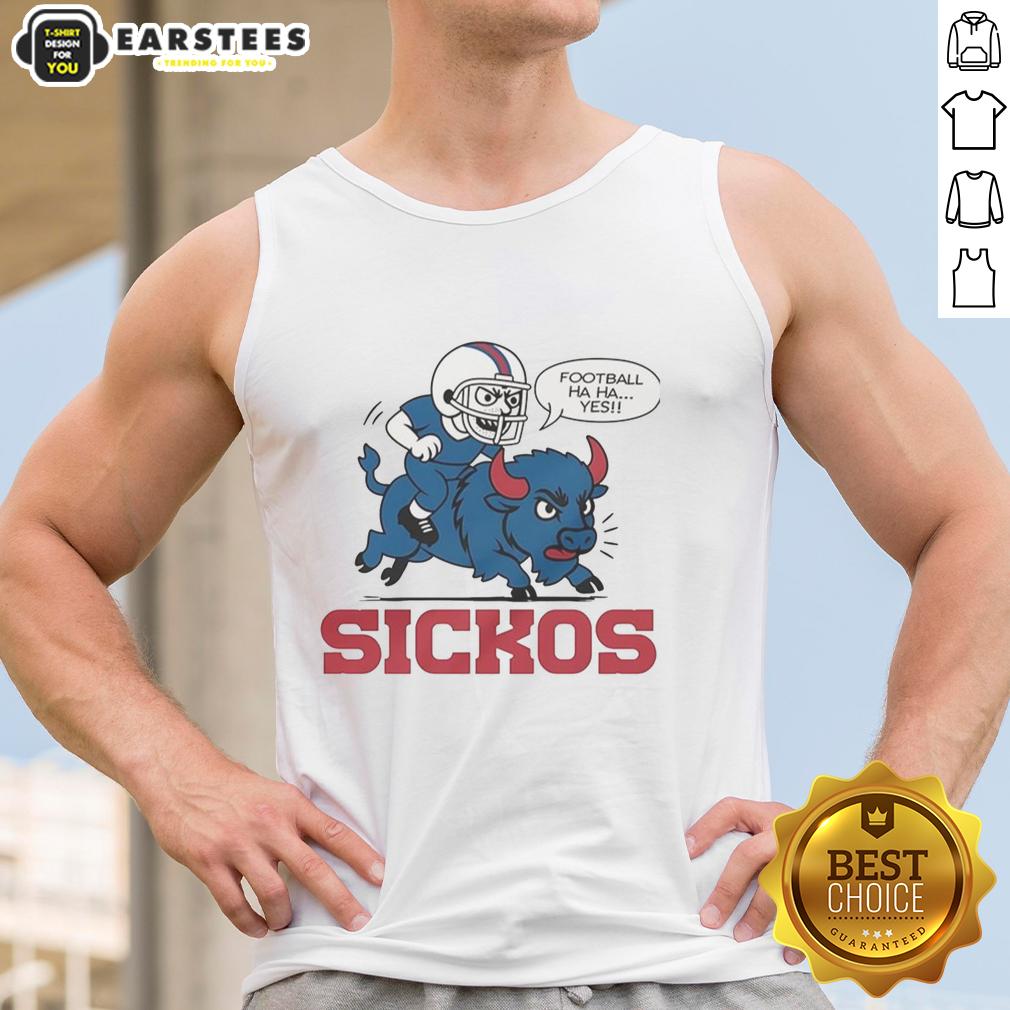 Nice Buffalo Bills NFL Sickos Football Haha Yes Cartoon T-Shirt - Image 4