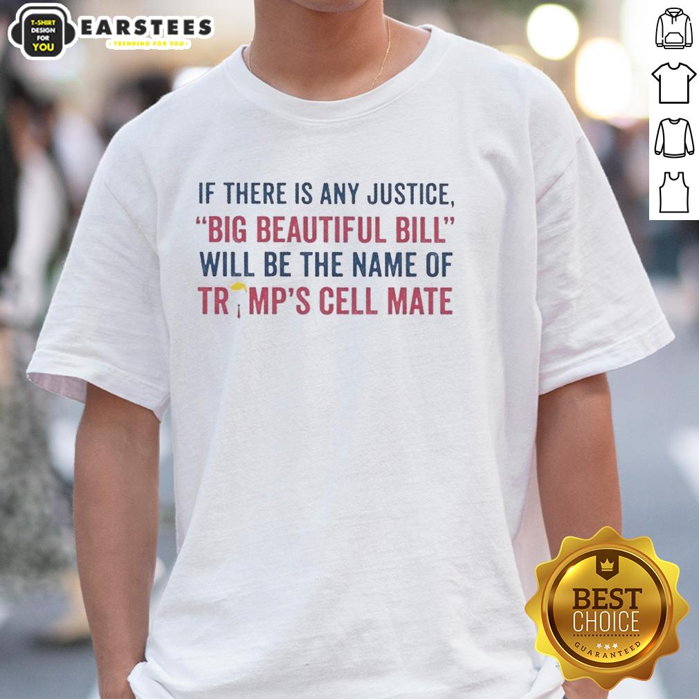 Nice If There Is Any Justice Big Beautiful Bill Will Be The Name Of Trump's Cell Mate T-Shirt