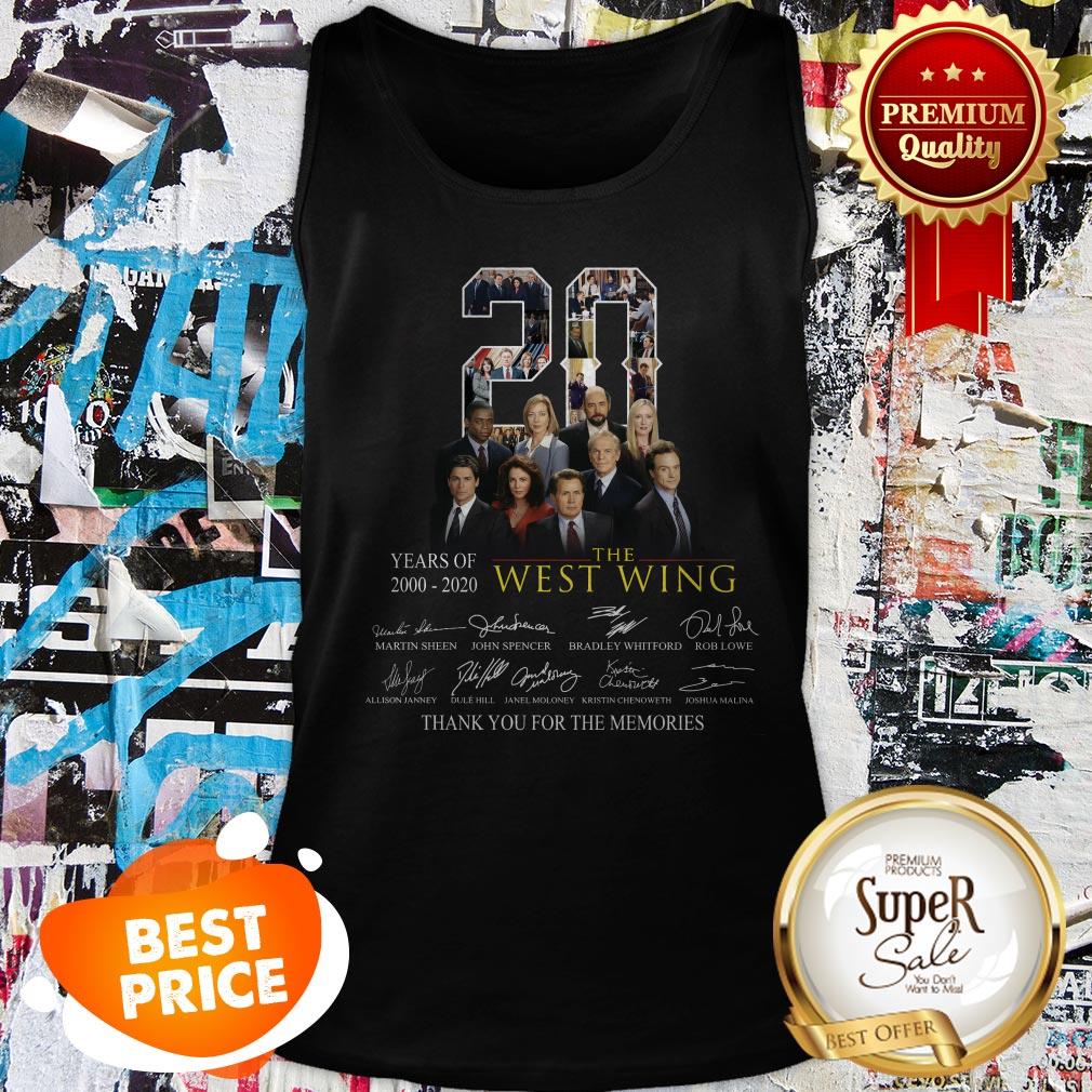 Nice 20 Years Of 2000-2020 The West Wing Signatures Thank You For The Memories Shirt - Image 3