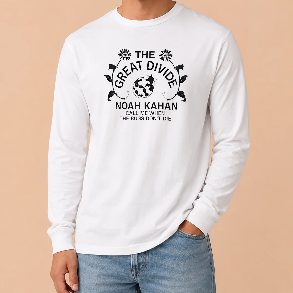 Top Noah Kahan The Great Divide Tour Concert Call Me When The Bugs Dont Die Shirt - Image 6