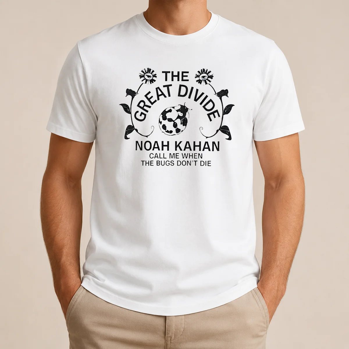 Top Noah Kahan The Great Divide Tour Concert Call Me When The Bugs Dont Die Shirt