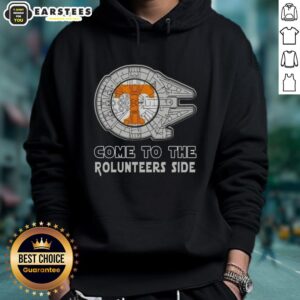 Alternative view of Pretty Star Wars Come To The Tennessee Volunteers Side T-Shirt