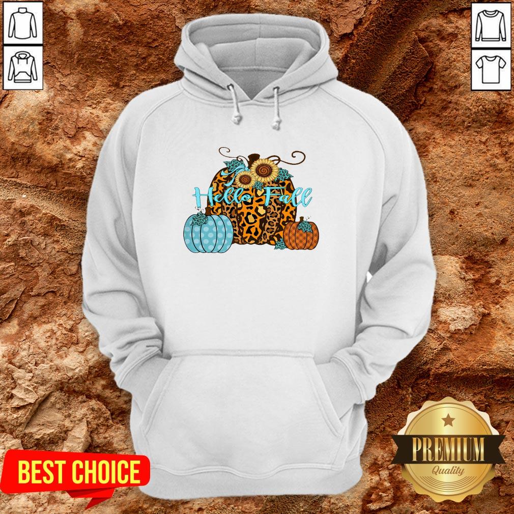 Happy Hello Fall Pumpkins Shirt - Image 5