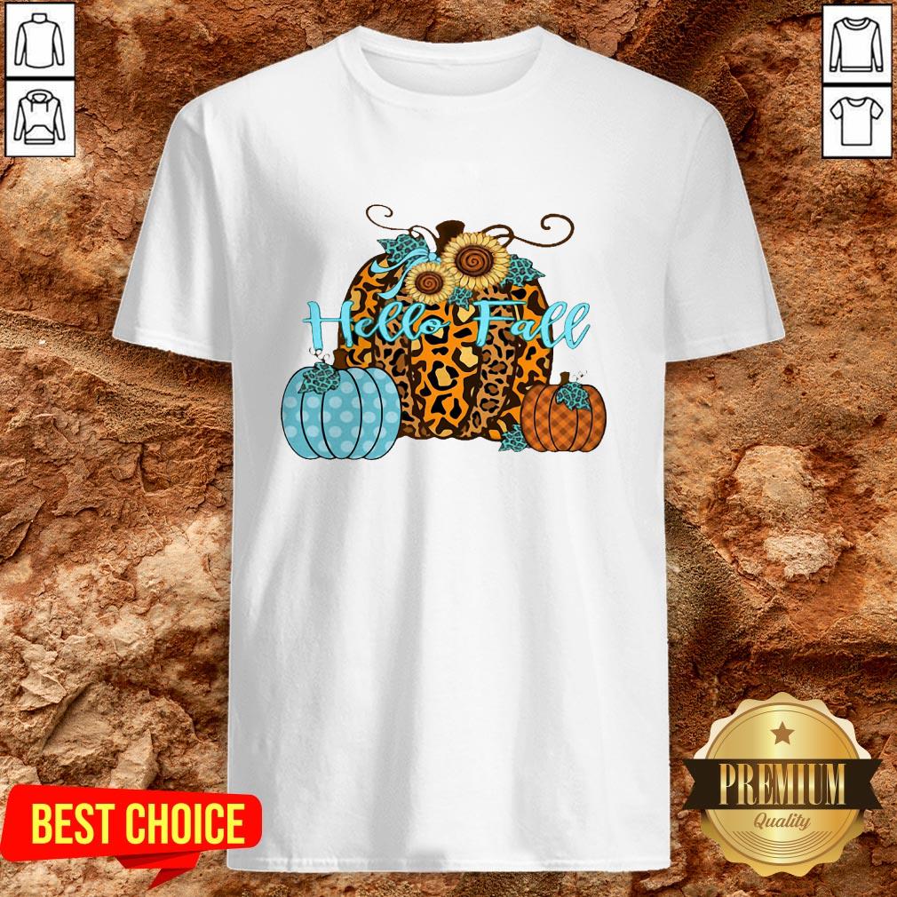 Happy Hello Fall Pumpkins Shirt