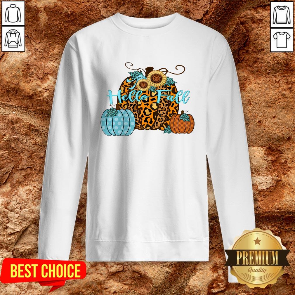 Happy Hello Fall Pumpkins Shirt - Image 4
