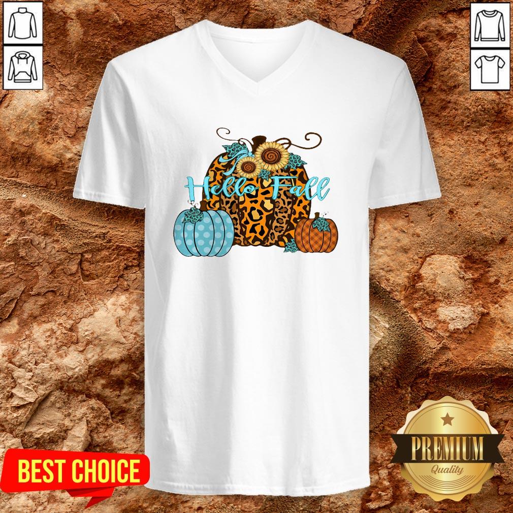 Happy Hello Fall Pumpkins Shirt - Image 2