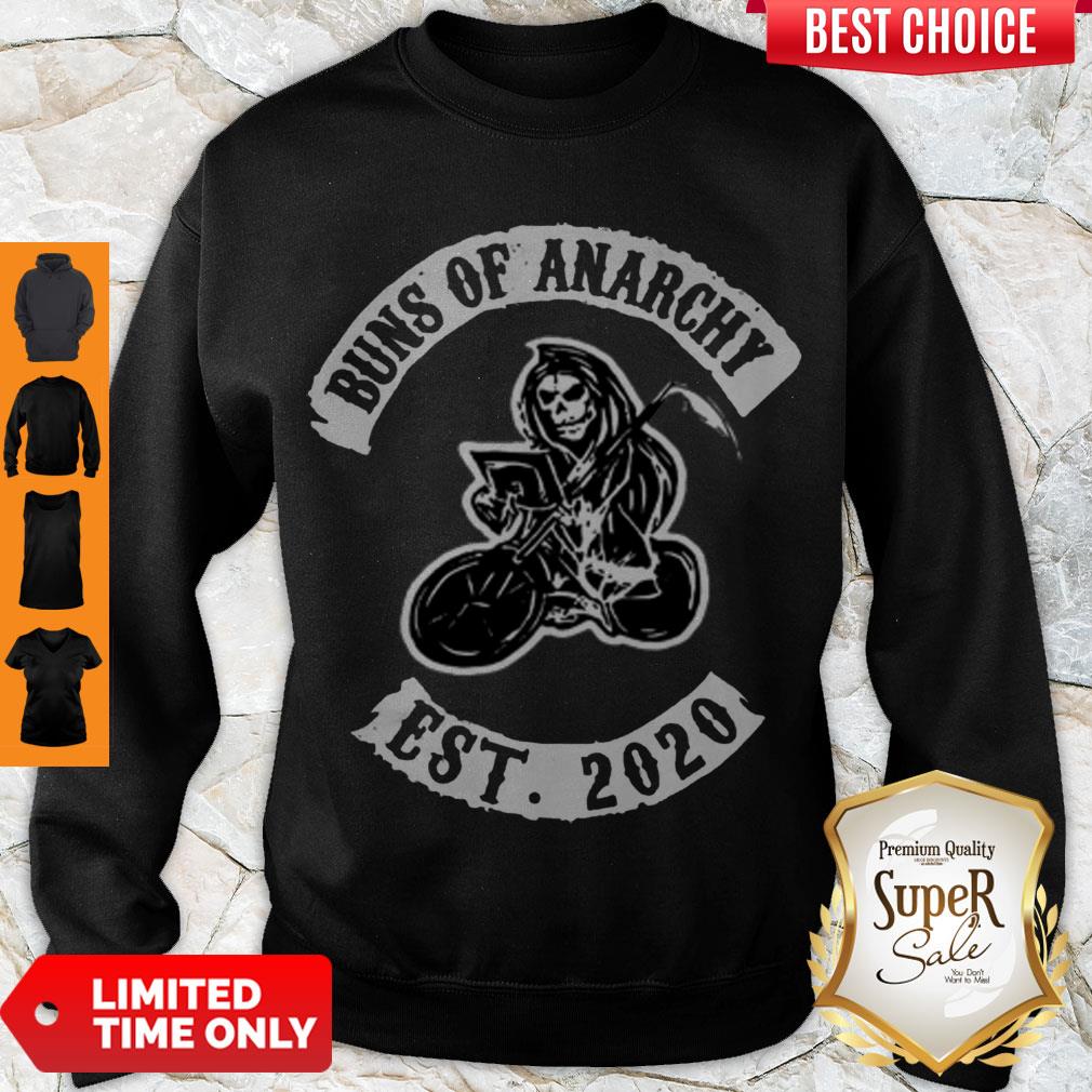 Hot Buns Of Anarchy Est 2020 Death Rider Shirt - Image 3