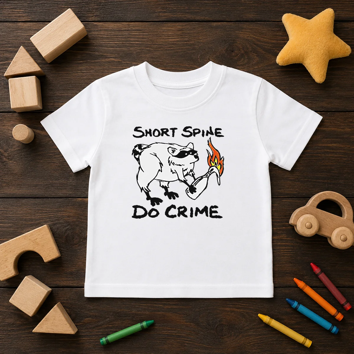Top Raccoon Short Spine Do Crime Shirt - Image 9