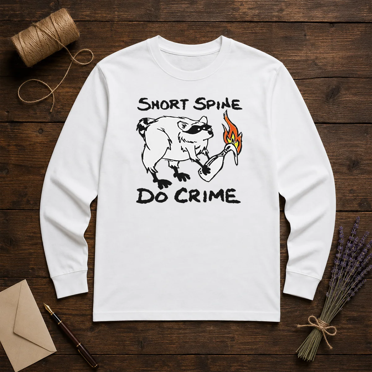 Top Raccoon Short Spine Do Crime Shirt - Image 5