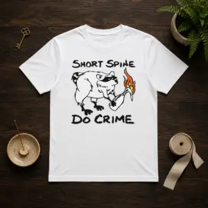 Top Raccoon Short Spine Do Crime Shirt