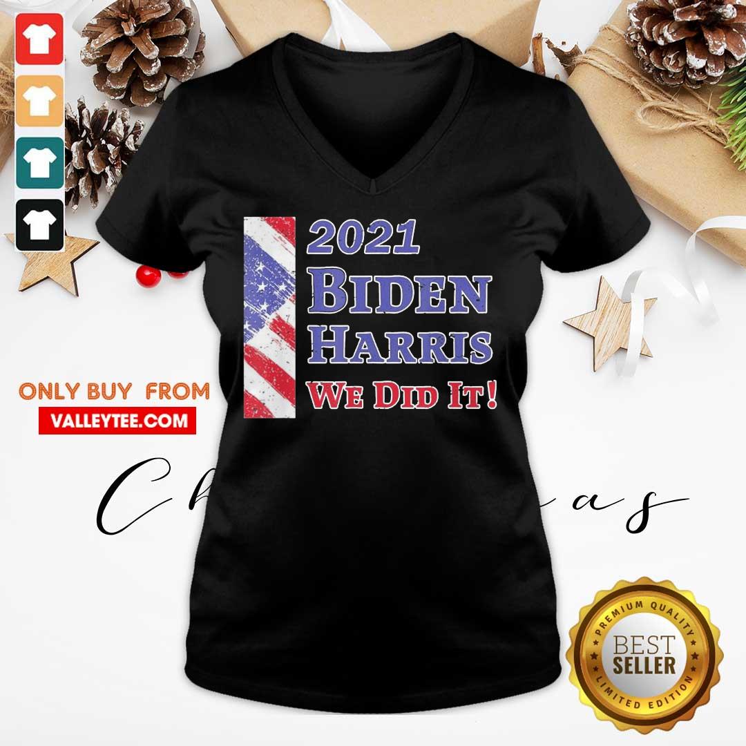Cool Inauguration Day 2021 Biden Harris We Did It American Flag Shirt - Image 3