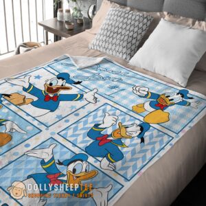 Alternative view of Perfect Disney Donald Duck With Signature And Friends Donald Duck Moods Blanket Customize Blanket