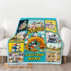 Alternative view of Perfect Disney Ducktales Cartoon Collage Blanket Fleece Customized Blanket