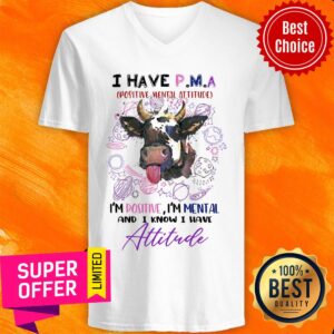 Alternative view of Have P M A Positive Mental Attitude I'm Positive I'm Mental And I Know I Have Attitude Shirt