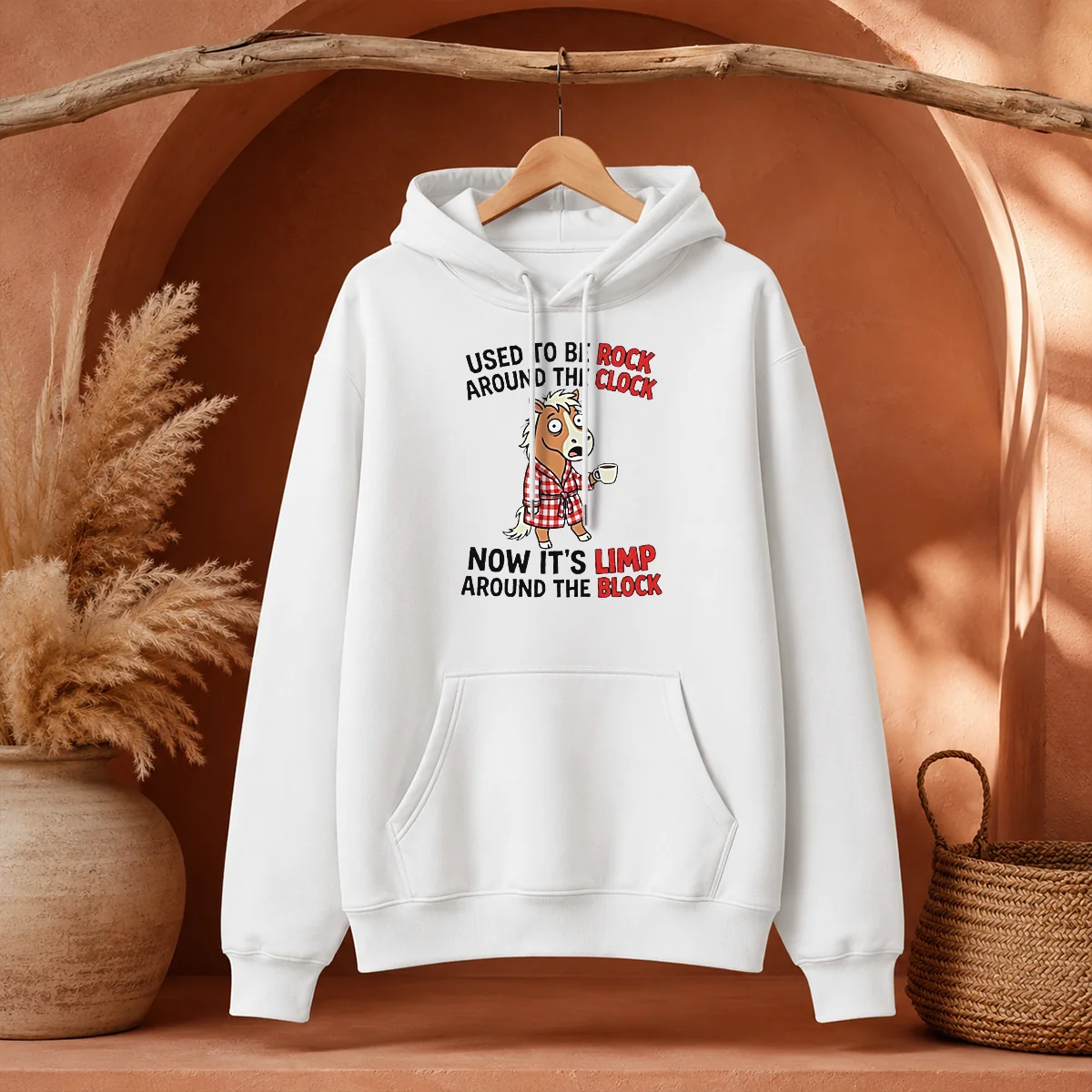 Original Horse Used To Be Rock Around The Clock Now It's Limp Around The Block Shirt - Image 5
