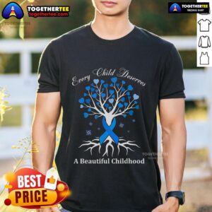Premium Pinwheels Blue Ribbon Child Abuse Prevention Awareness T-Shirt