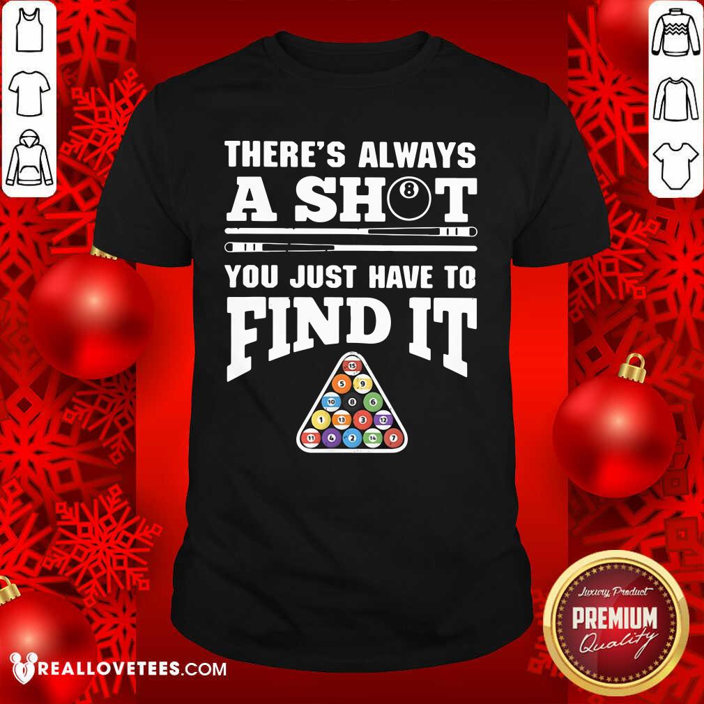 Lovely There’s Always A Shit Billiard You Just Have To Find It Science Chemistry Shirt
