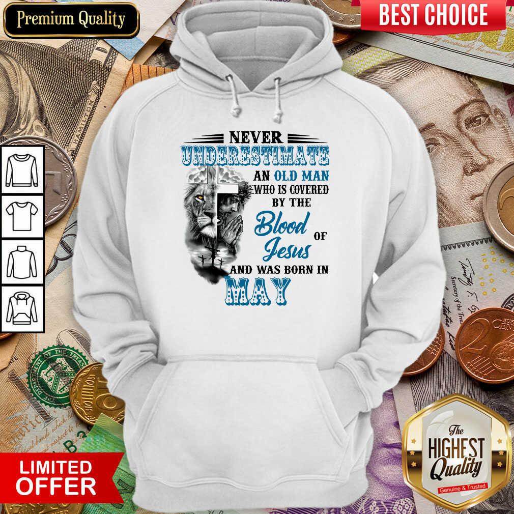Vip Never Underestimate Old Man By The Blood Jesus In May Shirt - Image 5