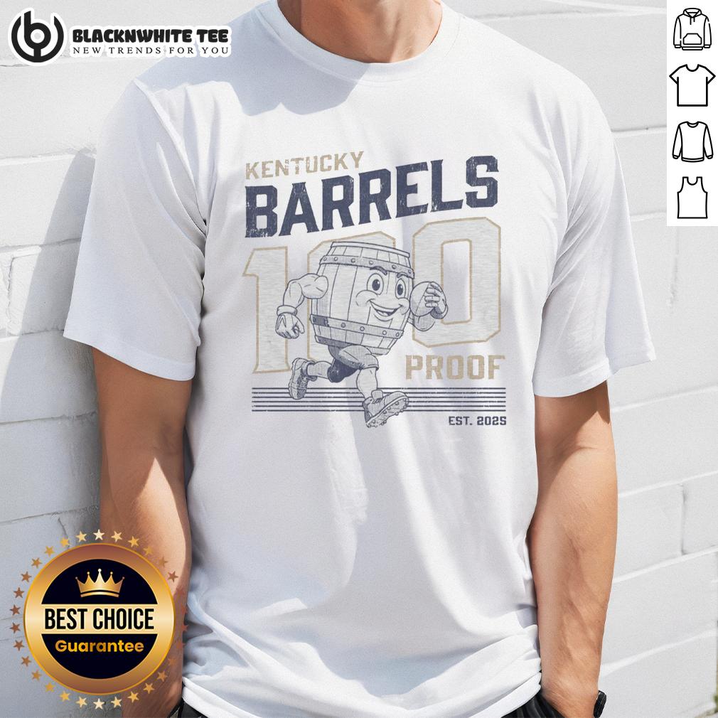 Good 100 Proof Retro Mascot Kentucky Barrels T-Shirt