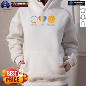 Alternative view of Nice Peace Love Pickleball T-Shirt