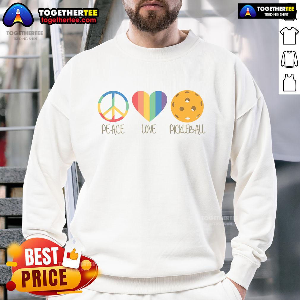 Nice Peace Love Pickleball T-Shirt - Image 5