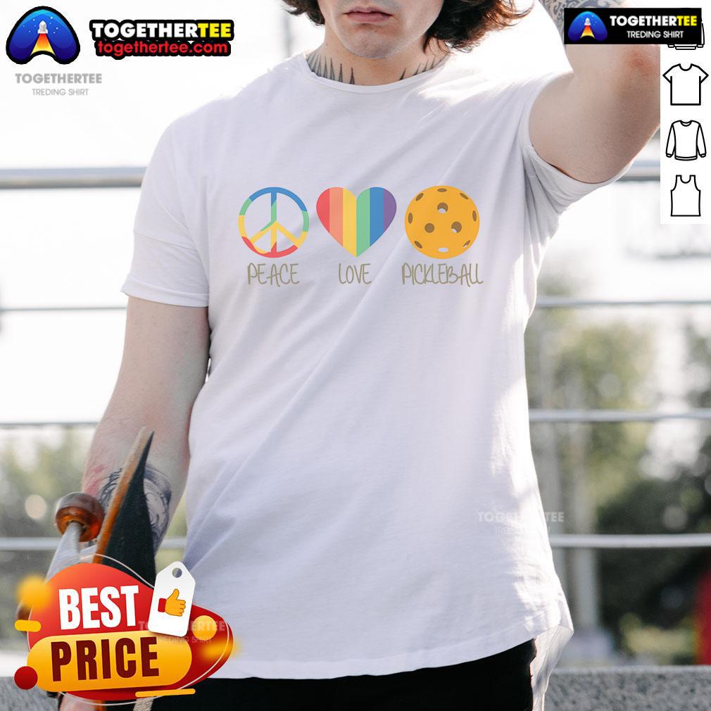 Nice Peace Love Pickleball T-Shirt