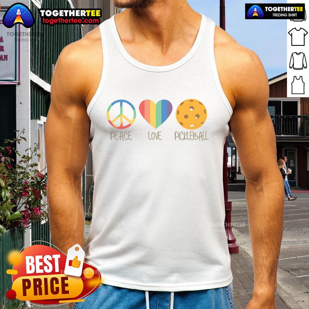 Nice Peace Love Pickleball T-Shirt - Image 4