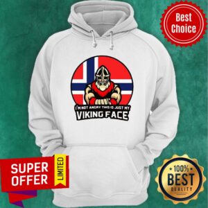 Alternative view of I’m Not Angry This Is Just My Viking Face Norwegian Flag Shirt