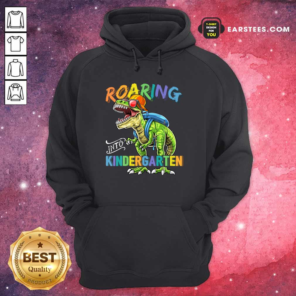 Dinosaur Roaring Into Kindergarten Shirt - Image 4