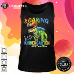 Alternative view of Dinosaur Roaring Into Kindergarten Shirt