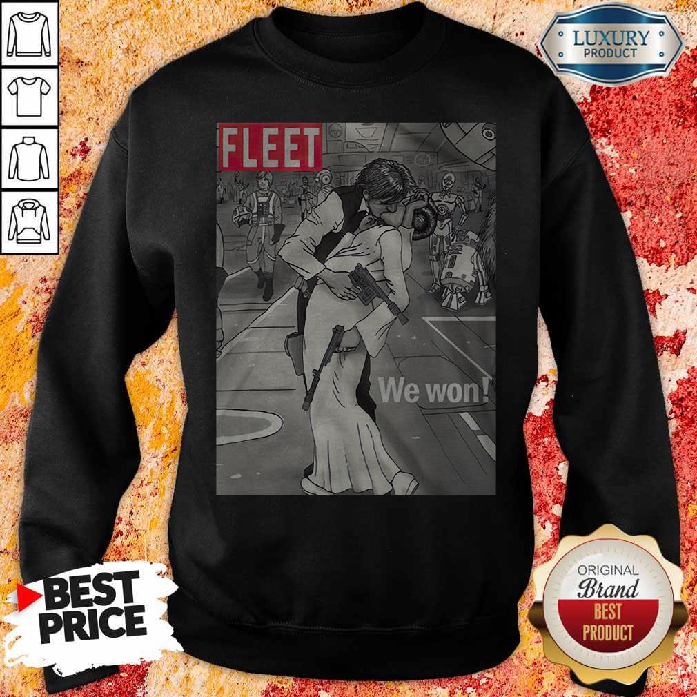 Premium Fleet We Won Han And Leia Shirt - Image 3
