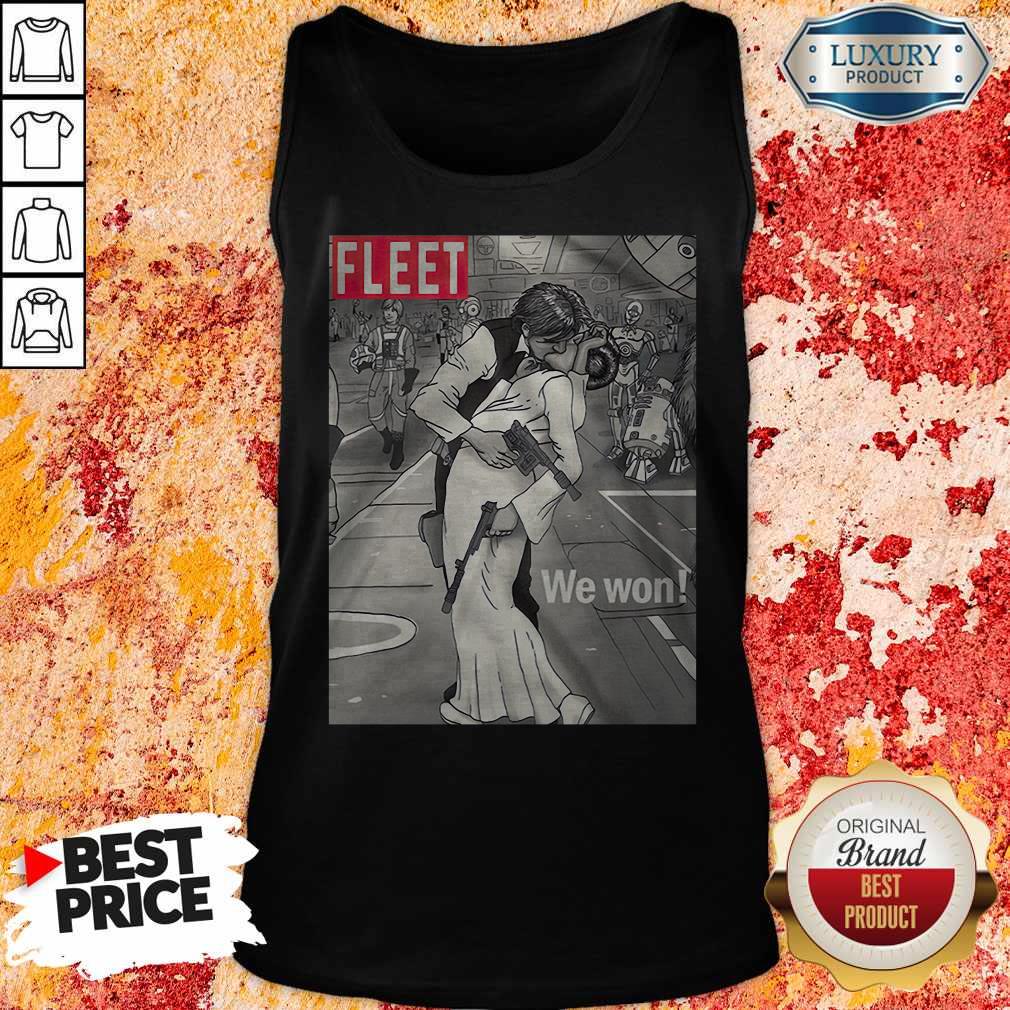 Premium Fleet We Won Han And Leia Shirt - Image 2