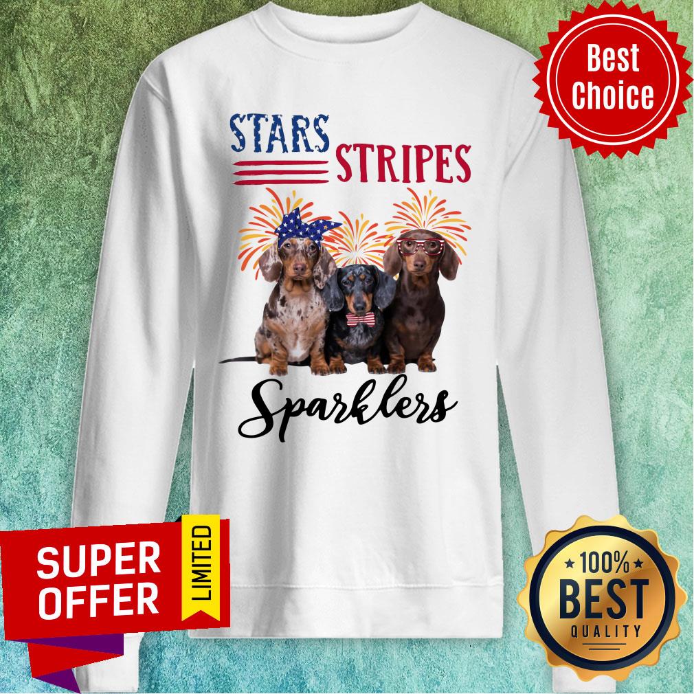 Dachshund Star Stripes American Flag Shirt - Image 4