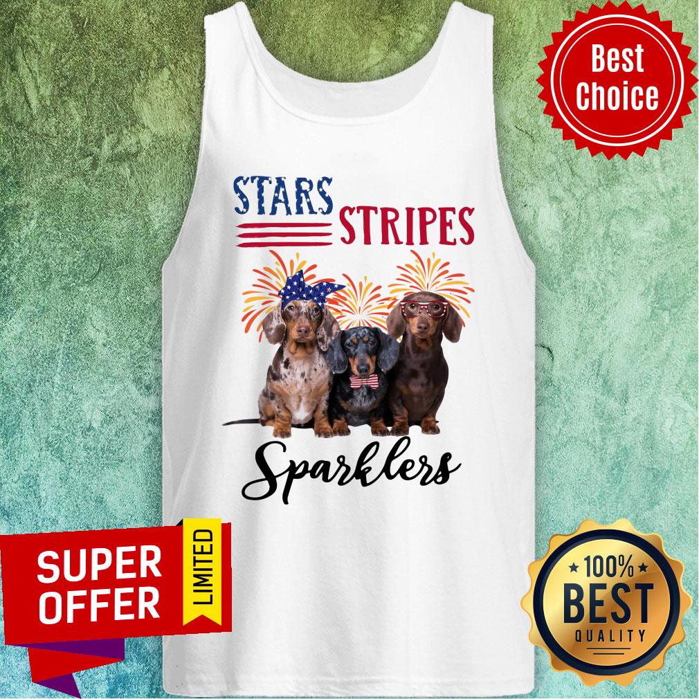 Dachshund Star Stripes American Flag Shirt - Image 2
