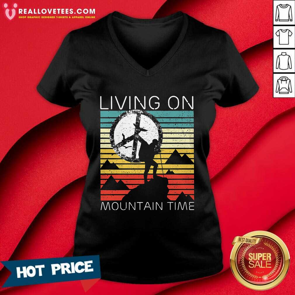 Perfect Living On Mountain Time Vintage Shirt - Image 5