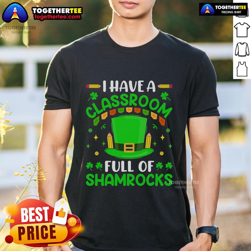 Top Teacher St Patrick's Day 2024 Lucky Teacher Classroom T-Shirt