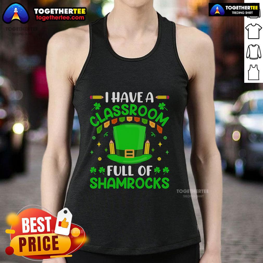Top Teacher St Patrick's Day 2024 Lucky Teacher Classroom T-Shirt - Image 4