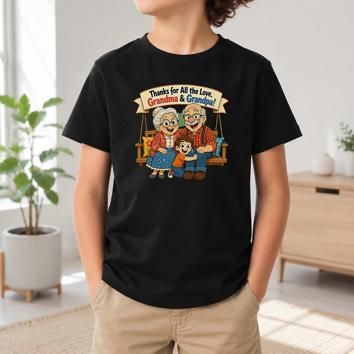 Awesome Original Grandparents Day Thank You Cartoon With Cozy Swing Shirt - Image 9