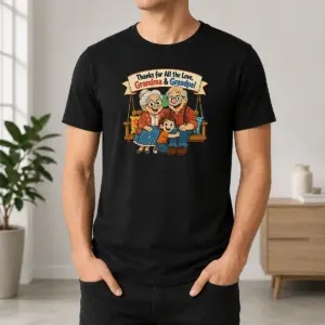 Awesome Original Grandparents Day Thank You Cartoon With Cozy Swing Shirt