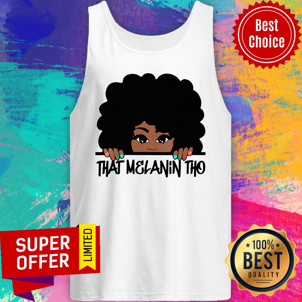 Awesome That Melanin Tho Queen Beautiful Queen Shirt - Image 3