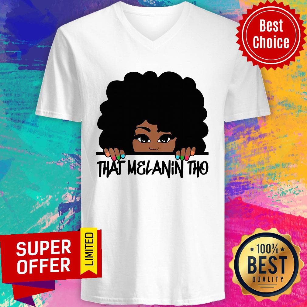 Awesome That Melanin Tho Queen Beautiful Queen Shirt - Image 2