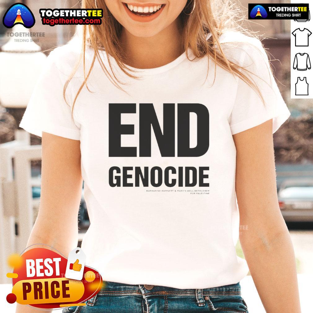 Official End Genocide Katharine Hamnett T-Shirt - Image 3