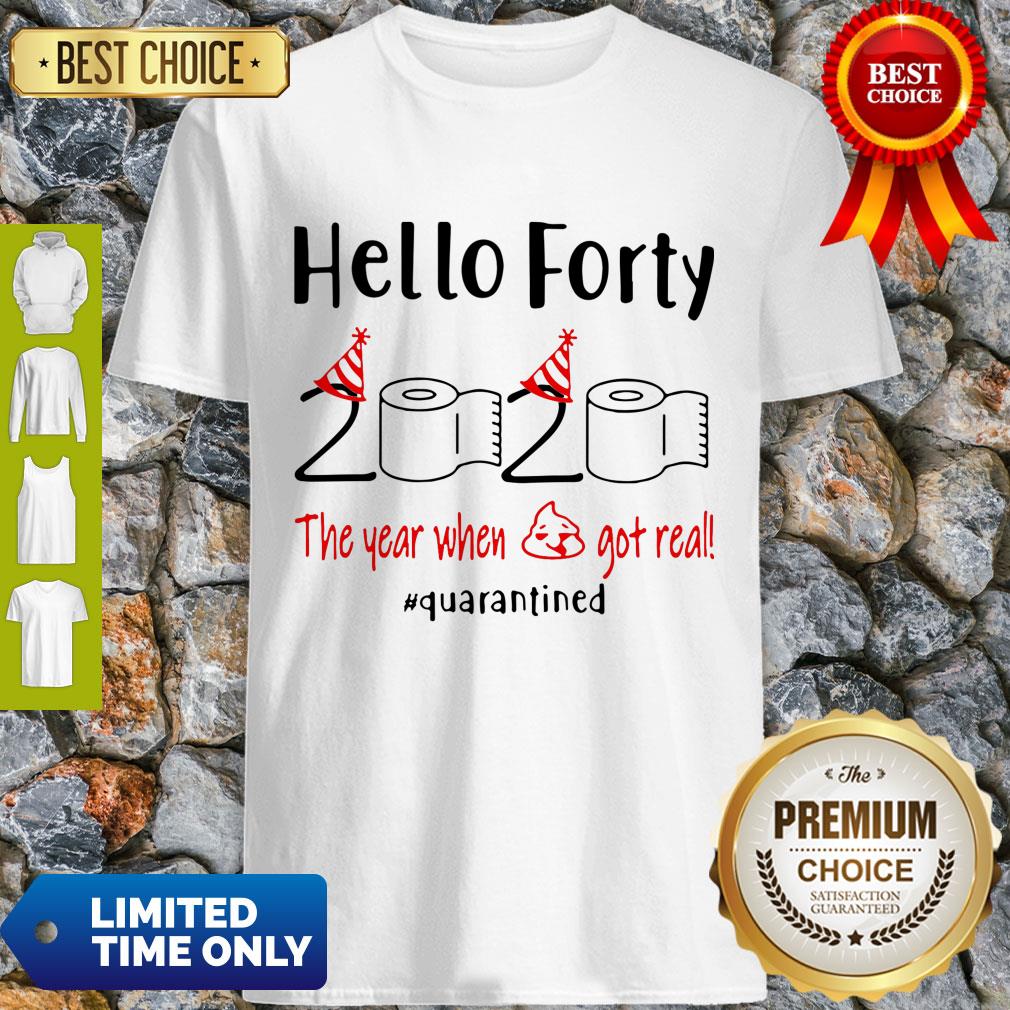 Nice Hello Forty 2020 The Year When Shirt