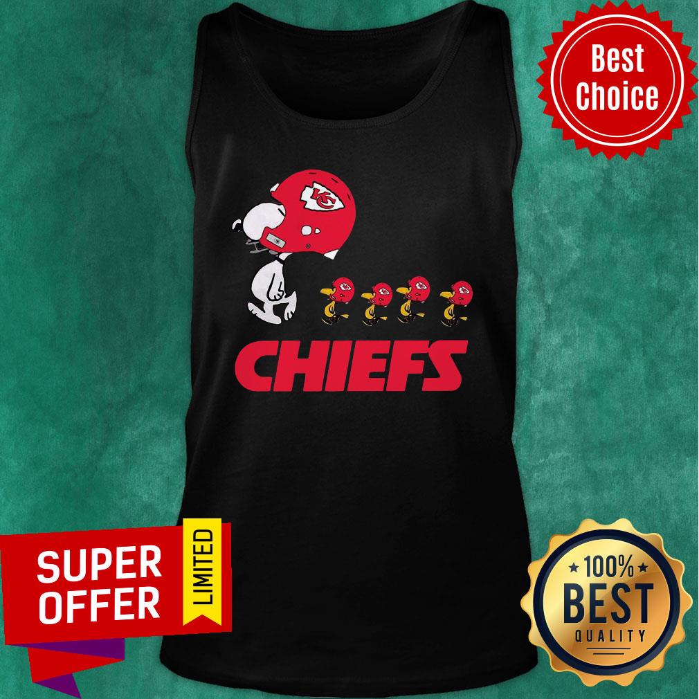 Awesome Snoopy And Woodstock The Kansas City Chiefs Shirt - Image 4