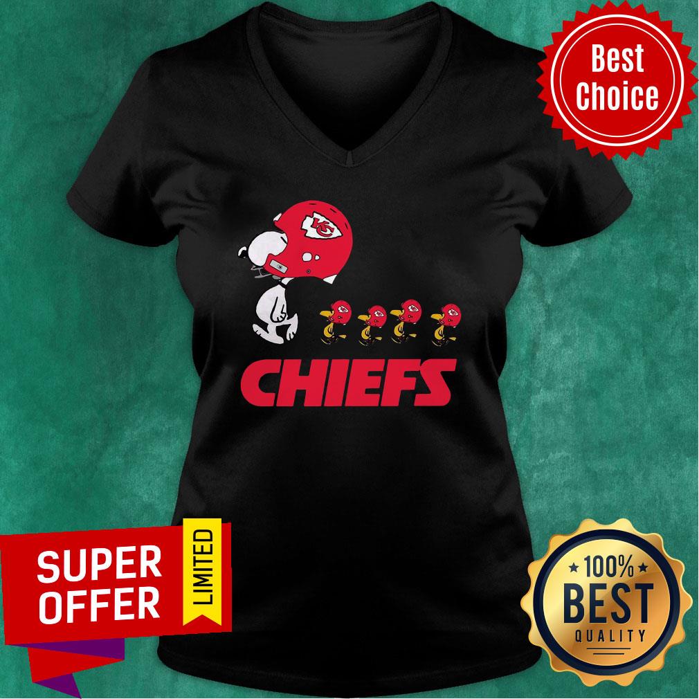 Awesome Snoopy And Woodstock The Kansas City Chiefs Shirt - Image 3