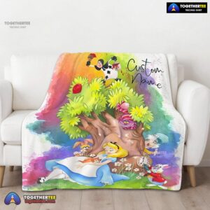 Alternative view of Official Disney Alice In Wonderland Dreaming Blanket Fleece Customized Blanket