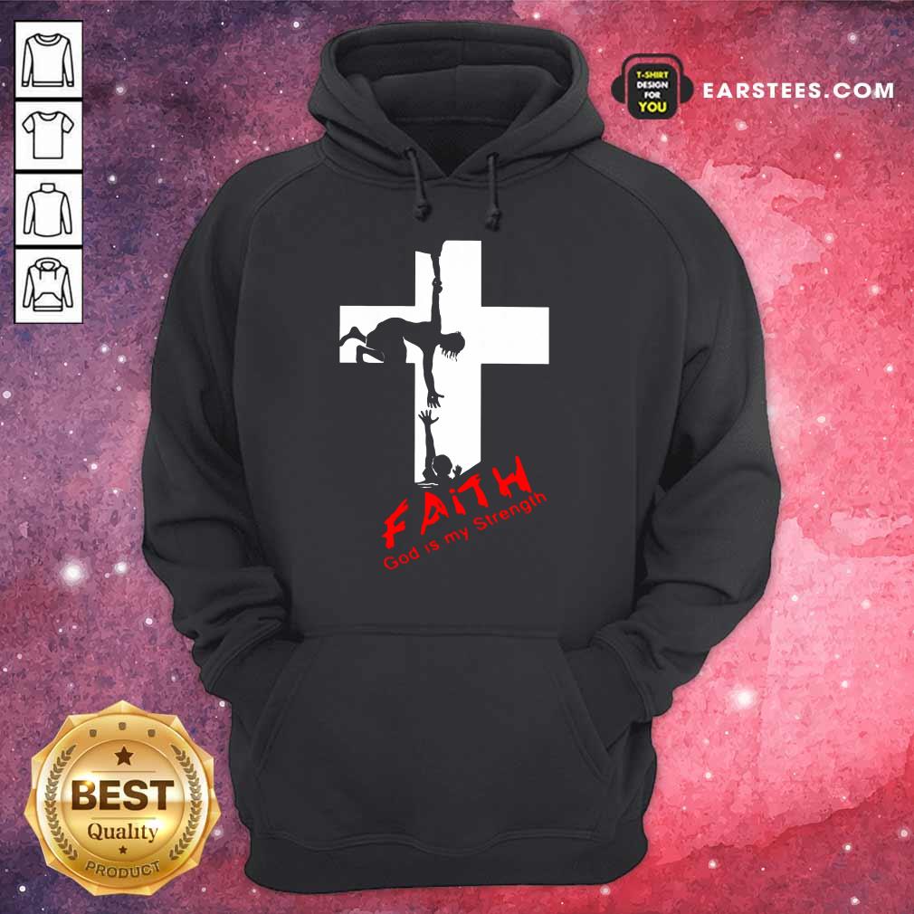 Pretty Faith God Is My Strength Shirt - Image 4