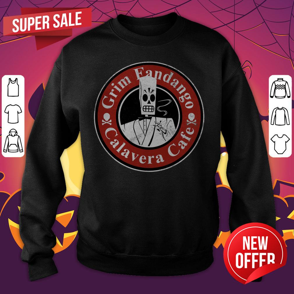 Grim Fandango Calavera Cafe Dia De Muertos Day Dead Shirt - Image 2