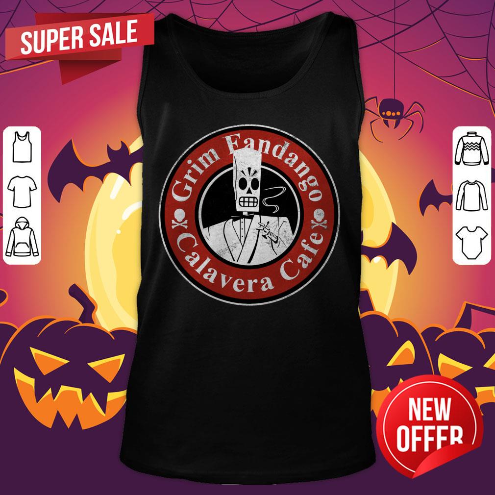 Grim Fandango Calavera Cafe Dia De Muertos Day Dead Shirt - Image 5