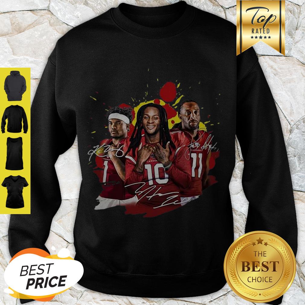 Perfect Brittan Golden Larry Fitzgerald Kyler Murray Signatures Shirt - Image 2